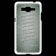 Coque Samsung Grand Prime 4G Bons heureux Vert Citation Oscar Wilde