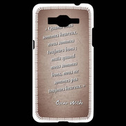 Coque Samsung Grand Prime 4G Bons heureux Rouge Citation Oscar Wilde