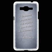 Coque Samsung Grand Prime 4G Choix ennemis Bleu Citation Oscar Wilde