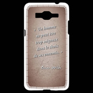 Coque Samsung Grand Prime 4G Choix ennemis Rouge Citation Oscar Wilde