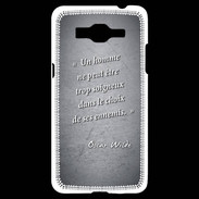 Coque Samsung Grand Prime 4G Choix ennemis Noir Citation Oscar Wilde