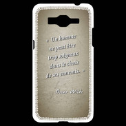 Coque Samsung Grand Prime 4G Choix ennemis Sepia Citation Oscar Wilde