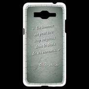 Coque Samsung Grand Prime 4G Choix ennemis Vert Citation Oscar Wilde