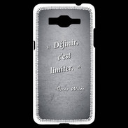Coque Samsung Grand Prime 4G Définir Noir Citation Oscar Wilde