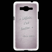 Coque Samsung Grand Prime 4G Définir Rose Citation Oscar Wilde