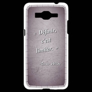 Coque Samsung Grand Prime 4G Définir Violet Citation Oscar Wilde