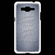 Coque Samsung Grand Prime 4G Emotion égarée Bleu Citation Oscar Wilde