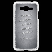 Coque Samsung Grand Prime 4G Emotion égarée Noir Citation Oscar Wilde
