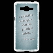 Coque Samsung Grand Prime 4G Emotion égarée Turquoise Citation Oscar Wilde