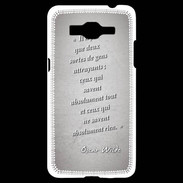 Coque Samsung Grand Prime 4G Gens attrayants Gris Citation Oscar Wilde