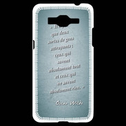Coque Samsung Grand Prime 4G Gens attrayants Turquoise Citation Oscar Wilde