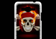 Coque Samsung Grand Prime 4G Tête de mort en flamme 5