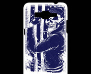 Coque Samsung Grand Prime 4G Tête de mort Biker USA