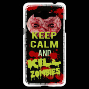 Coque Samsung Grand Prime 4G Keep Calm and Kill Zombies Noir