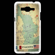 Coque Samsung Grand Prime 4G Débarquement Normandie Carte ZG