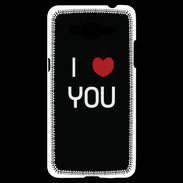 Coque Samsung Grand Prime 4G I love you noir