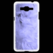 Coque Samsung Grand Prime 4G Effet de plumes bleues PR