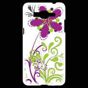 Coque Samsung Grand Prime 4G motif floral vert