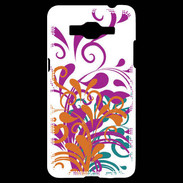 Coque Samsung Grand Prime 4G motif floral orange