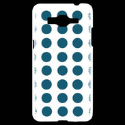 Coque Samsung Grand Prime 4G pois bleu foncé