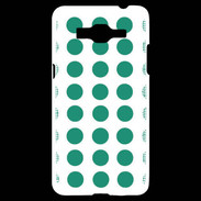 Coque Samsung Grand Prime 4G pois vert d'eau