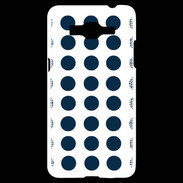Coque Samsung Grand Prime 4G pois bleu marine