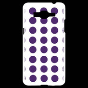 Coque Samsung Grand Prime 4G pois violet