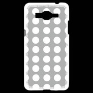 Coque Samsung Grand Prime 4G pois gris & blanc