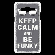 Coque Samsung Grand Prime 4G Keep Calm Funky Gris