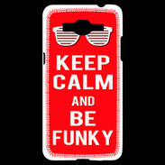 Coque Samsung Grand Prime 4G Keep Calm Funky Rouge