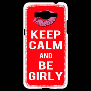 Coque Samsung Grand Prime 4G Keep calm Girly Rouge