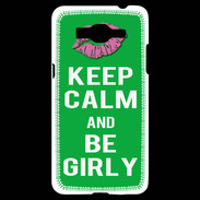 Coque Samsung Grand Prime 4G Keep Calm Girly Vert