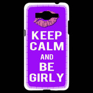 Coque Samsung Grand Prime 4G Keep Calm Girly Violet