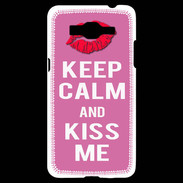 Coque Samsung Grand Prime 4G Keep Calm Kiss me Rose