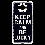 Coque Samsung Grand Prime 4G Keep Calm Be lucky Noir