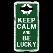 Coque Samsung Grand Prime 4G Keep Calm Be lucky Vert
