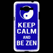 Coque Samsung Grand Prime 4G Keep Calm Be Zen Bleu