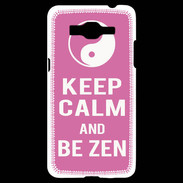 Coque Samsung Grand Prime 4G Keep Calm Be Zen Rose