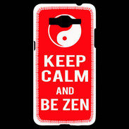 Coque Samsung Grand Prime 4G Keep Calm Be Zen Rouge
