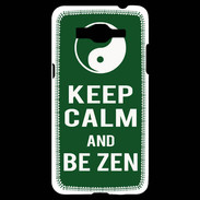 Coque Samsung Grand Prime 4G Keep Calm Be Zen Vert