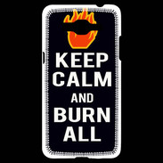 Coque Samsung Grand Prime 4G Keep Calm Burn Noir