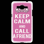 Coque Samsung Grand Prime 4G Keep Calm Call Rose