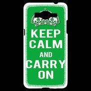 Coque Samsung Grand Prime 4G Keep Calm Carry on Vert
