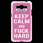 Coque Samsung Grand Prime 4G Keep Calm Fuck hard Rose