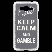 Coque Samsung Grand Prime 4G Keep Calm Gamble Gris