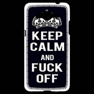 Coque Samsung Grand Prime 4G Keep Callm Fuck Off Noir