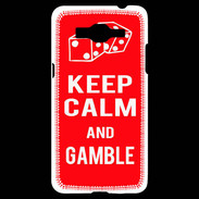 Coque Samsung Grand Prime 4G Keep Calm Gamble Rouge