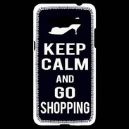 Coque Samsung Grand Prime 4G Keep Calm Go Shopping Noir