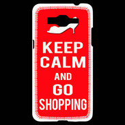Coque Samsung Grand Prime 4G Keep Calm Go Shopping Rouge
