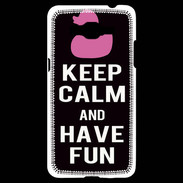 Coque Samsung Grand Prime 4G Keep Calm Have fun Noir